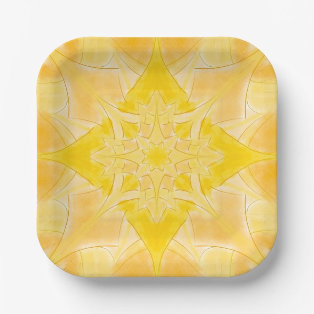 Assiettes En Carton Sunshine Bright (Recto)