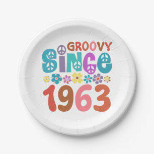 Assiettes En Carton Super depuis 1963 60e anniversaire