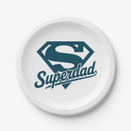 Assiettes En Carton Super papa jamais