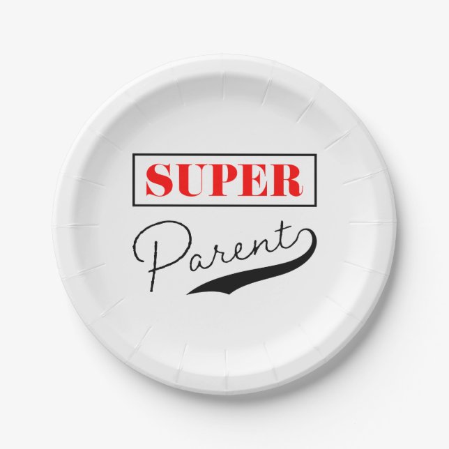 Assiettes En Carton Super parent (Devant)
