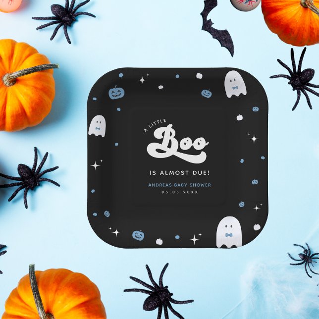 Assiettes En Carton Super Petit Boo Boy Halloween Baby shower Fantôme (Créateur téléchargé)