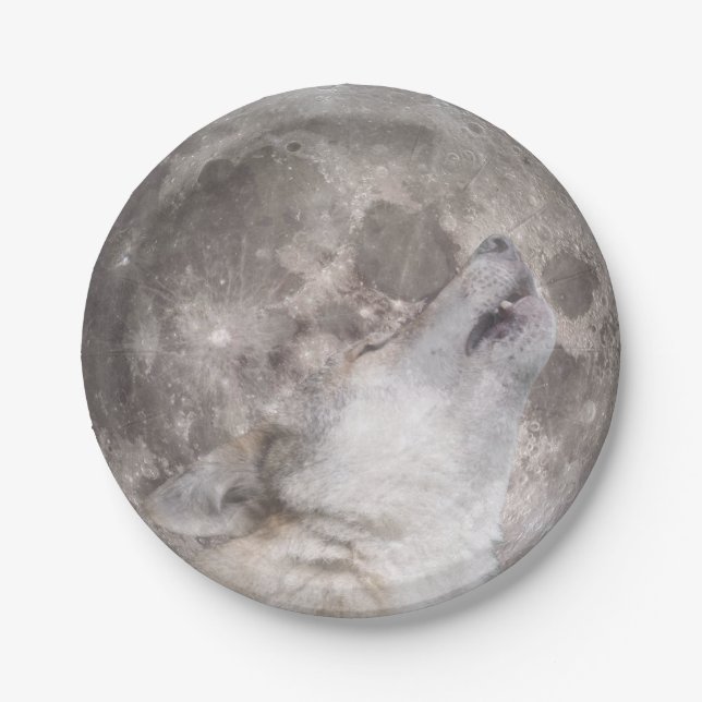 Assiettes En Carton Super Wolf Moon (Devant)