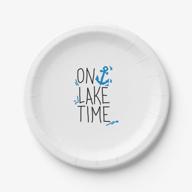 Assiettes En Carton Sur le lac (Devant)