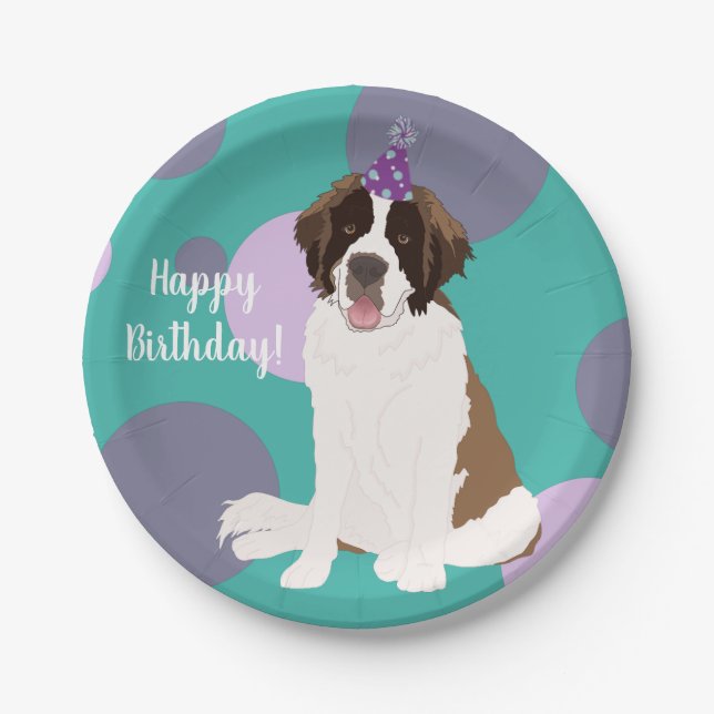 Assiettes En Carton Sur mesure St Bernard (Devant)