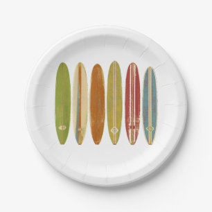 Assiettes En Carton Surf de Longboard