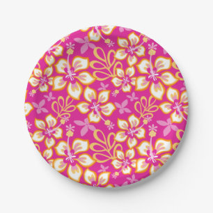 Assiettes En Carton Surf JUNGLE (COMBO ROSE CHAUDE)