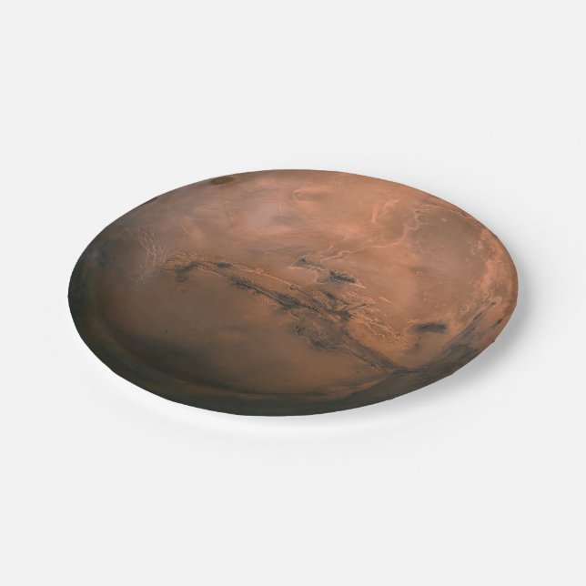 Assiettes En Carton Surface de Mars (La planète rouge) (Angle)