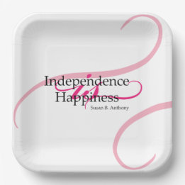 Assiettes En Carton Susan B Anthony Citation