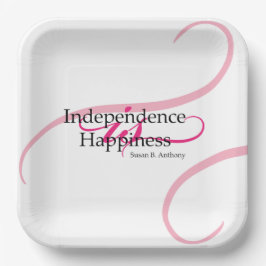 Assiettes En Carton Susan B Anthony Citation