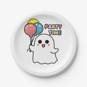Assiettes En Carton Sweet Ghost Ready Pour la fête