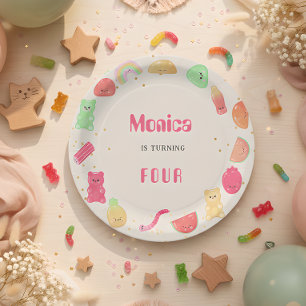 Assiettes En Carton Sweet kawaii gummi candies anniversaire