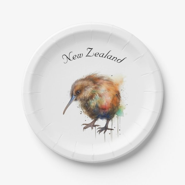 Assiettes En Carton Sweet Kiwi, coutume (Devant)