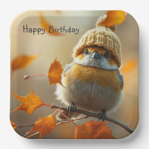 Assiettes En Carton Sweet Little Bird Anniversaire