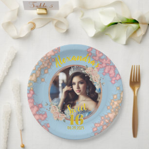 Assiettes En Carton Sweet sixteen Fairytale Princess Photo