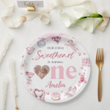 Sweetheart Valentine 1er Plaques de papier d'anniv