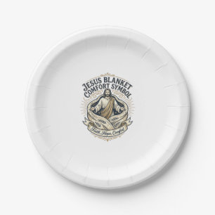 Assiettes En Carton Symbole de réconfort de couverture Jésus Réconfort