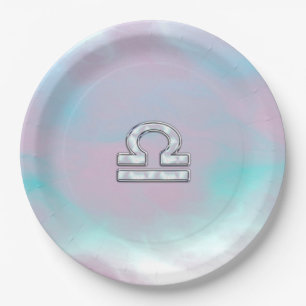 Assiettes En Carton Symbole Libra Mère de style perle