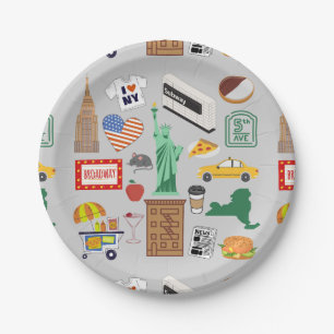 Assiettes En Carton Symboles de New York