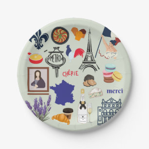 Assiettes En Carton Symboles français