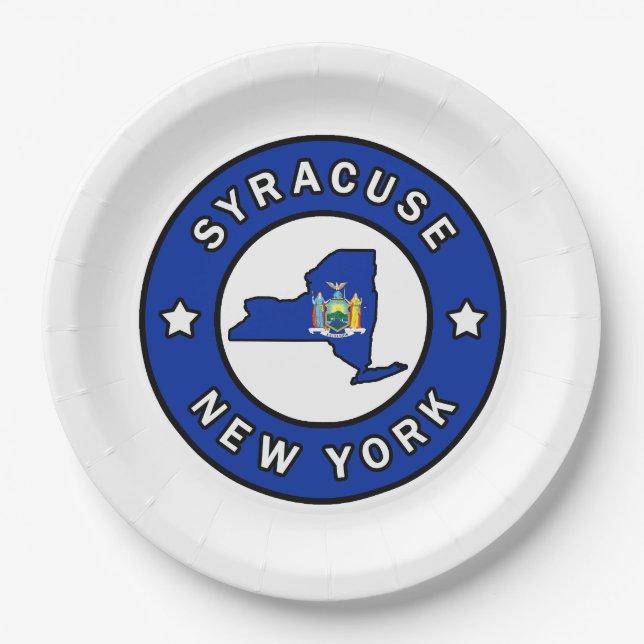 Assiettes En Carton Syracuse New York (Devant)