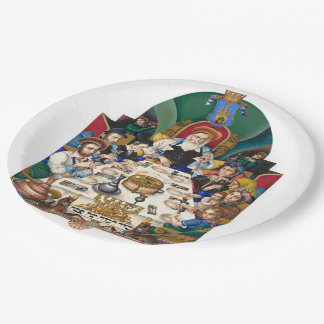 Assiettes En Carton Szyk la famille chez le Seder
