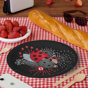 Assiettes En Carton T-shirt de la fête du Canada