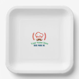 Assiettes En Carton T-shirt restaurant avec logo Customisé