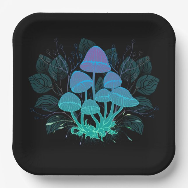 Assiettes En Carton Tabourets dans Bushes (Recto)