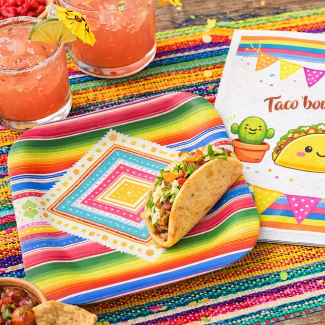 Assiettes En Carton Taco à propos d'une Baby Shower (Créateur téléchargé)