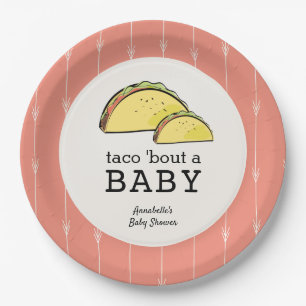 Assiettes En Carton Taco Bout a Baby Fiesta Baby shower