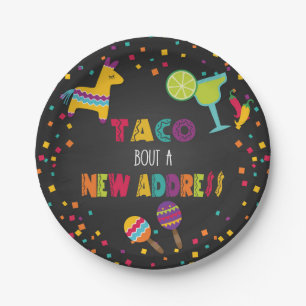 Assiettes En Carton Taco Bout a une nouvelle plaque d'adresse
