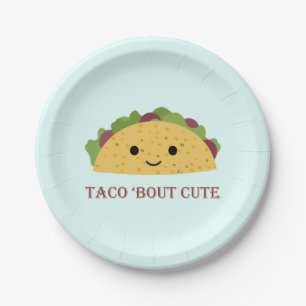 Assiettes En Carton Taco mignon de Kawaii d'accès de taco