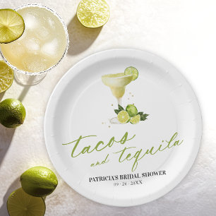 Assiettes En Carton Tacos et Tequila : Enterrement de Vie de Jeune Fil