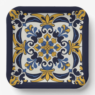 Assiettes En Carton Talavera Carrelage Cinco