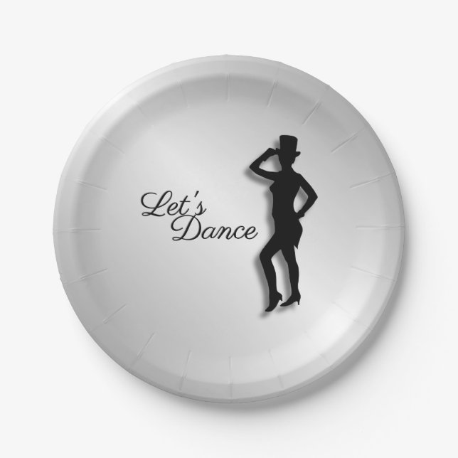 Assiettes En Carton Tap Dancer Dansons (Devant)