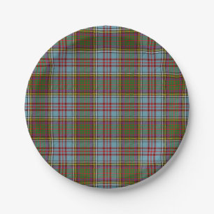 Assiettes En Carton Tartan d'Anderson de clan