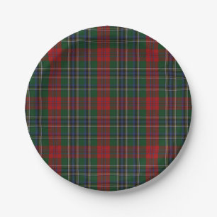 Assiettes En Carton Tartan de Clan MacLean Plaqué