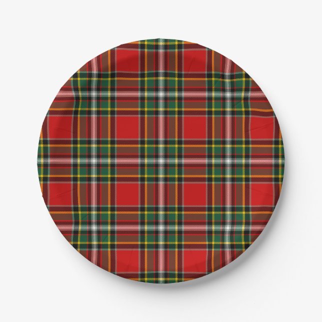 Assiettes En Carton Tartan de Gillespie de clan (Devant)