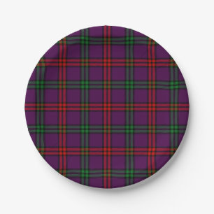 Assiettes En Carton Tartan de Montgomery de clan