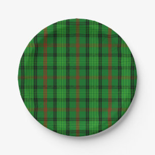 Assiettes En Carton Tartan de Ross de clan