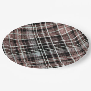 Assiettes En Carton Tartan plat classique 