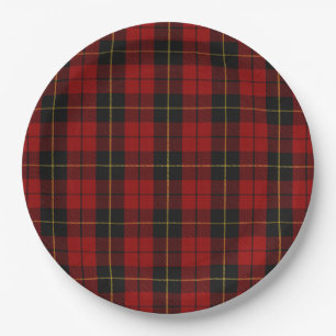 Assiettes En Carton Tartan Wallace Clan Écossais Plaid