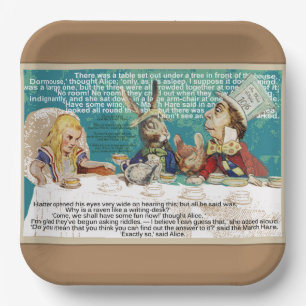 Assiettes En Carton Tea party de Mad Hatters