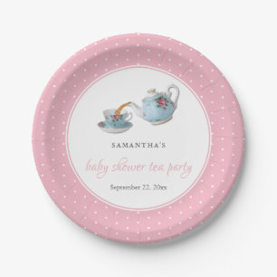 Assiettes En Carton Teacups Baby shower Tea Party