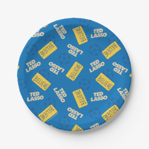 Assiettes En Carton Ted Lasso Motif de football