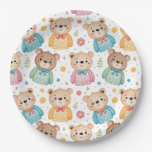 Teddy bear and flowers