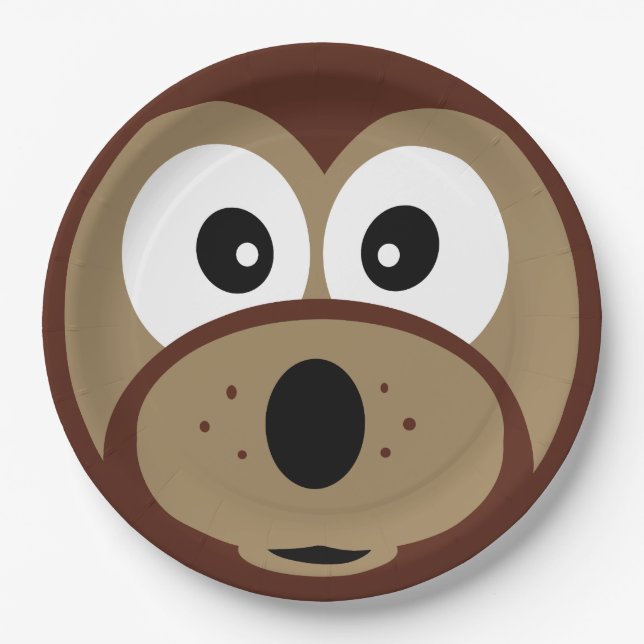 Assiettes En Carton Teddy Bear Cute Plaques Papier (Devant)