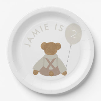 Assiettes En Carton Teddy Bear Pique-nique Baby Anniversaire