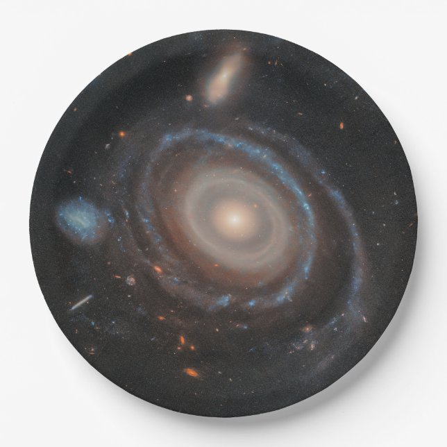 Assiettes En Carton Télescope spatial Hubble Bullseye Galaxy (Devant)