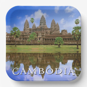 Assiettes En Carton Temple d'Angkor Wat   Kampuchea, Cambodge